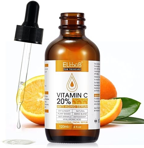 P-Beauty Suero de vitamina C para la cara, vitamina C y E, ácido hialurónico y ácido salicílico, suero facial antiarrugas, cuidado facial, cuidado de la piel, para radiante y piel, suero facial