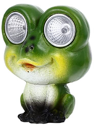 Hemobllo Vente D'accessoires De Jardin : Lampes Solaires En Forme De Grenouille Décorations D'extérieur Lanternes Jardin Pour Terrasse