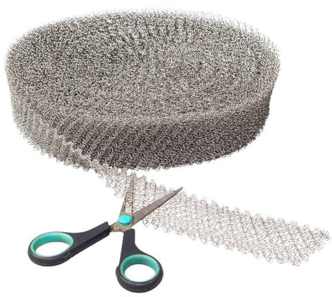 Mäusegitter aus Edelstahl 20 Meter x 5cm - Maschendraht - Absperrgitter - Rattengitter - Rattengitter - Stoßfugengittergitter - gegen Mäuse - gegen Ratten - gegen Schädlinge