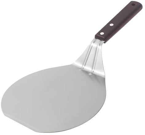 Acunny Pelle à pizza en métal, pelle à pizza en acier inoxydable, Pelle à pizza légère avec long manche, Pelle à Pizza légère en acier inoxydable, accessoires de four à Pizza pour retourner la peau,