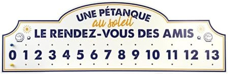 Giant Pétanque Club Points Counter - Dimensions: 89 x 1 x 29 cm