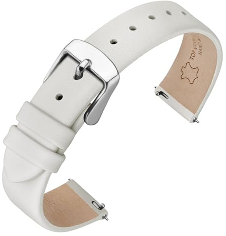 ANNEFIT Correa de Reloj de Cuero para Hombre y Mujer, Correas de Repuesto con Liberación Rápida, 12mm 13mm 14mm 16mm 18mm 20mm 22mm