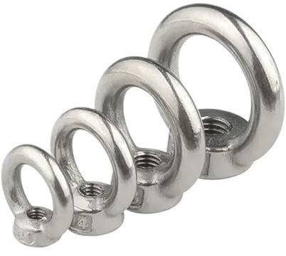 Bullone ad anello, dado di aggancio ad anello, dadi ad occhiello di sollevamento in acciaio inossidabile 304 M3-M12(M8-2pcs)