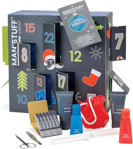 Technic Man'Stuff Toiletry 24 Day Advent Calendar With Bath and Body Care Products