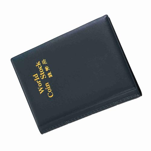 Generic Myntalbum Bekväm Liten Storlek 120 Fickor Pengahållare Bok för Myntsamlare PVC Blå 4,3 * 6,1tum (Grön)