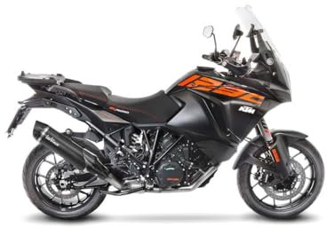 LeoVince SLIP-ON Edelstahl SBK NERO KTM 1090 ADV/R - 1290 SUPER ADV R/S/T mit Taschen