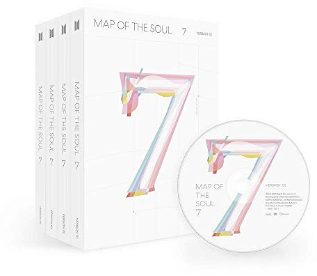 Bighit BTS Bangtan Boys – Map of The Soul: 7 Albums + Faltposter + Extra Fotokarten Set. Random Ver.