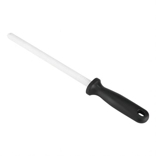 VIFER Professional Acciaino 8in Asta per Affilatura in Ceramica con Manico in Plastica Affilacoltelli per Affilare Utensile da Cucina Pietra