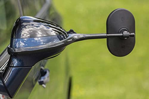 EMUK Satz Caravanspiegel kompatibel mit Peugeot 3008 II 2016-/5008 II 2017- & Citroën C5 Aircross 2019- & Opel Grandland X 2017-