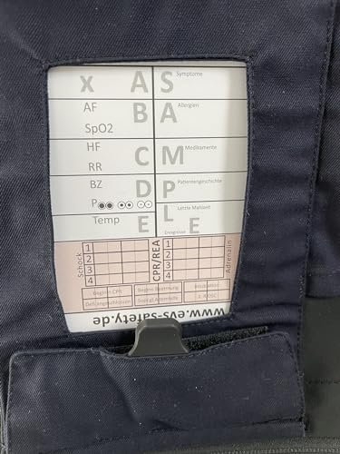 EVS SAFETY 10x Hosenblock für den Rettungsdienst mit ABCDE-Schema – Kompakte Blöcke im DIN A6-Format | Klar strukturiert für schnelle Dokumentation | Paket mit 10 Blöcken | Ideal für Notfalleinsätze