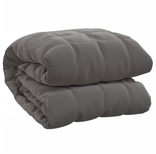 Gewichtsdecke, grau, 155 x 220 cm, 11 kg, Stoff