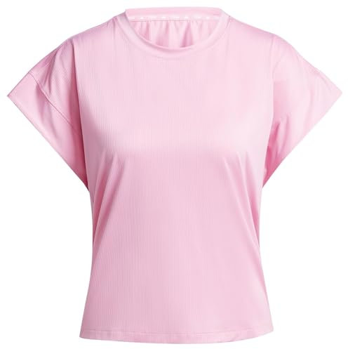 adidas Damen Studio Tee T-Shirt, Bliss pink/Grey Two, XL