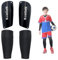 KEUGT Schienbeinschoner Fußball,Schienbeinschoner Kinder Fußball mit Knöchelschutz,Jugendliche Fußball Shin Guards,Ausrutschen Einstecken Wadenärmel für Jungen und Mädchen Schutz Socken Set