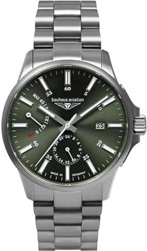 Bauhaus Herrenuhr Luftfahrt Automatik Titan 2860-M4