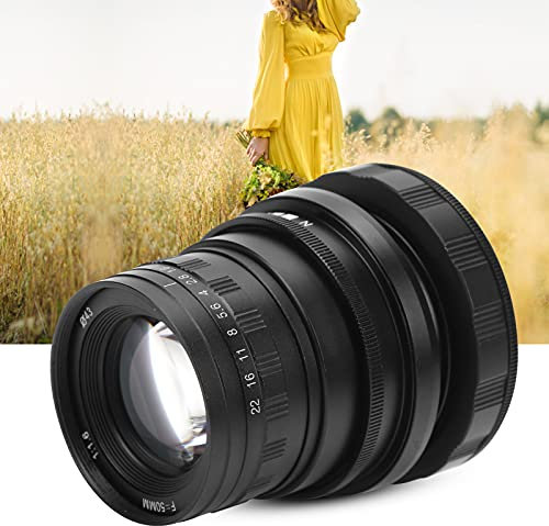 Vomeko Obiettivo Tilt-Shift Per A9 E A7 - Obiettivo Full Frame da 50 Mm F1.6 con Messa a Fuoco Manuale Per Fotografia di Architettura Creativa E Professionale Obiettivo Tilt-Shift con Attacco E