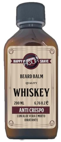 HAPPY HOUR - Beard Balm - Balsamo Barba - Idratante - Ammorbidente Barba - Prodotti Barba Professionali - Lenitivo e Balsamico - Anticrespo - Antinfiammatorio