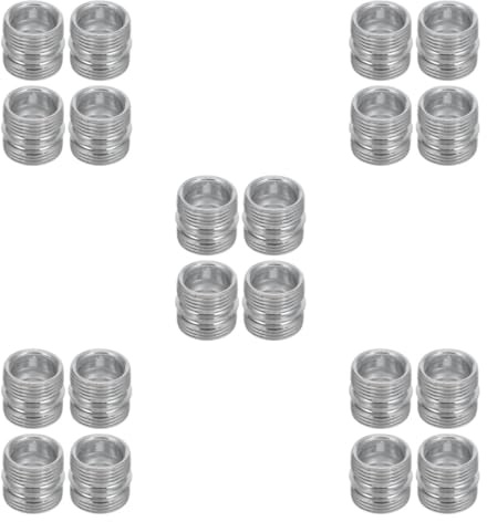 JECOMPRIS Tuerca Doble Rosca Para Estanterías De Alambre Conector De Metal Soporte Para Estantería De Almacenamiento Fácil Instalación Y Conexión Segura Piezas De Fijación Para Hogar Oficina Comercio