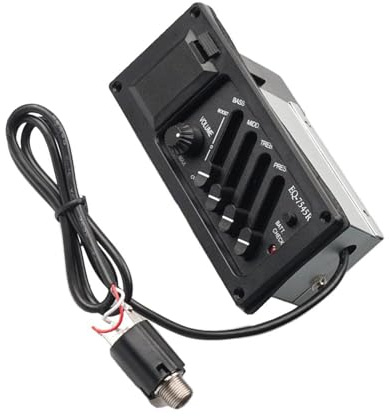 Ecualizador para guitarra acústica con preamplificador y pastilla piezoeléctrica EQ 7545R Pastilla Acústica