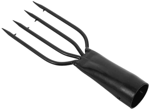 SOIMISS Forchetta da Pesca in Acciaio Inox con Punte ad Ardiglione Gaff in Metallo Resistente per Pesca Subacquea Strumento Professionale per Cattura Precisa di Pesci