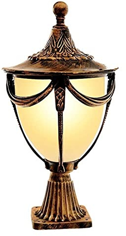 Moderne Luci a Colonna Vintage Continentali, Impermeabili, per Esterni, per Portico, Patio, Luci da Pavimento, Tradizionali, per Corridoio, Giardino, E27, Apparecchio Di Illuminazidecorativa, Lanterna