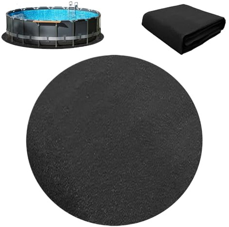 KQWVZ Pool Unterlage Outdoor, 305 cm Pool Unterlegmatte, Pool Bodenplane Runden, Faltbarer Bodenschutzmatte Pool, Wasserabsorbierende Filzmatte, Poolmatten Schutzboden für Easy Set & Frame Pools