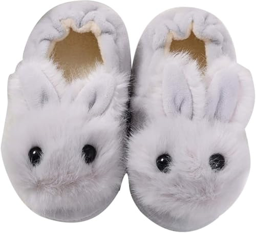 Aggroot Pantofole per bambine e ragazze Invernali Pantofole da Casa Scarpe Interni Antiscivolo Pantofole Cartoon Home Scarpe di Cotone,Grigio 2,21/22 EU=CN 13/14