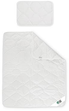 Ehrenkind® Kinder-Steppbetten-Set Wolle | 100% nachwachsende Rohstoffe | Kinder-Decke + Kissen | Standard 100 by Oeko-TEX | Decke 100x135 cm Kissen 40x60 cm