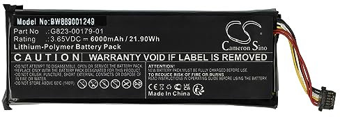 vhbw Batterie Remplacement pour Google Nest G823-00179-01 pour interphone de Porte, caméra de Sonnette (6000mAh, 3,65V, Li-polymère)