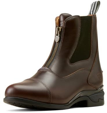 Ariat Women's Devon Zip Paddock Boot, Waxed Chocolate, 8.5