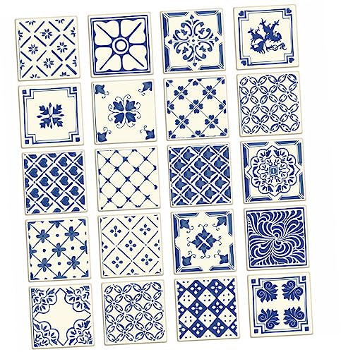 20 Piezas Pegatinas De Pared A Prueba De Aceite Decoración Del Hogar Papel Tapiz Decorar Plantillas De Pared Pegatinas Impermeables Pegatina De Azulejo De Estilo Barroco Pegatinas Hemobllo