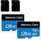 2-Pack Micro SD Karte 128GB UHS-I C10 Speicherkarte für Tablet/Handy/Kamera/Auto Audio/Spielkonsole (128GB*2)