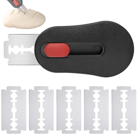 Bäckermesser Brotbackmesser, Mit 5 Rasierklingen Bäckermesser Set, Herausziehbarer Und Magnetischer Brotschneider Werkzeug, Teigritzmesser Back Zubehör Für Sauerteigbrot