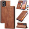 Jasonyu Case for Motorola Moto G85 Leather Wallet Flip Cover with Card Holder,Kickstand, Magnetic Closure,TPU Shockproof Phone Case Compatible with Moto G85 (Brown)