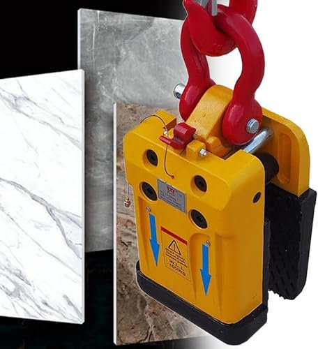 Abrazadera de elevación automática de losas de piedra con agarre de goma para elevación de mármol de granito, ajuste preciso para un fácil manejo