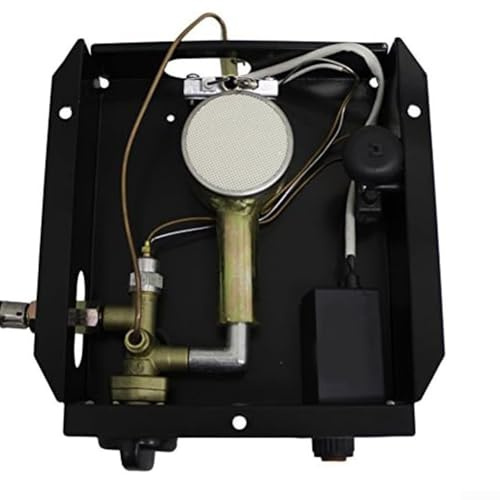 Hasaller Módulos de quemador de calentador de patio de 47000 BTU, caja de control de quemador de patio, piezas de repuesto, calentadores de tubo de vidrio, conjunto de control con termopar para