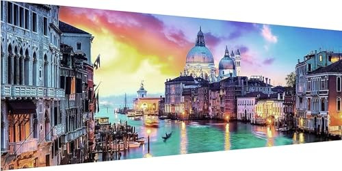 YALKIN 5D Diamond Painting Erwachsene Kinder Großes XXL 30x90cm Diamant Painting Bilder Diamond Art Erwachsene Full DIY Diamant Kunst Malerei Stickerei Set Kreuzstich Bilder Home Wand Dekor