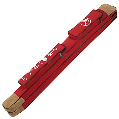 Kinesiskt kung fu svärd Tai Chi 2 Svärd Kampsportsvapen Ryggsäck Med 4 Fickor Flerfärgad(Red)