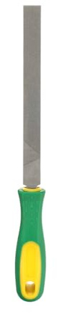 HARFINGTON Flat Coarse Cut File 8 Double Cut Teeth High Carbon Steel Hand Rasp File with Plastic Handle for Metal Wood Deburring Removing