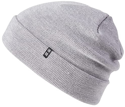 Enter the Complex® Winter Mütze, Warme Woll Beanie, 100% Merino, Damen und Herren, Hell Grau