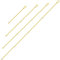 Fantasyon Gold Necklace Extenders 4PCS Bulk Bracelet Extension Safety Stainless Steel Jewelry Extension Chains for Jewellery Making (2 4 6 8 Inches)