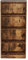 VDD Bücherregal - offenes Regal - Hängeschrank - 130 cm hoch - Nussbaum braun Vintage Farbe