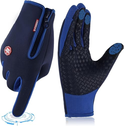 Winter Thermal Gloves For Cycling Bike Riding Driving Golf Netball Touchscreen Windproof Anti-Slip Warm Handwear Men Women Ladies Gloves For Outdoor Sport Daily Work Running Fishing Walking Climbing