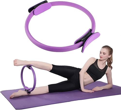 Bivwopei Anneau de Pilates, cercle de fitness, anneau de résistance, exercice du plancher pelvien, cercle d'entraînement de musculation, pour entraînement Pilates