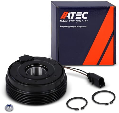 ATEC Germany 1x poulie avec roulement, 1x bobine magnétique avec fiche, 1x plaque de pression