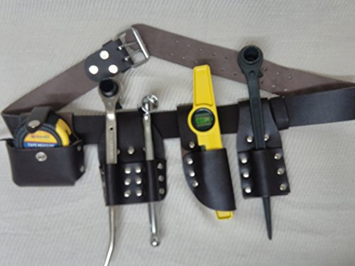 New Edition Scaffolding Leather Tool Belt 5 in 1 Edition - 4 PCS Tools Included