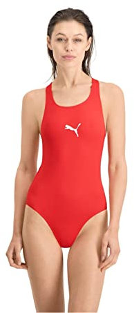 PUMA Damen Swimsuit Badebekleidung, Schwarz, L EU