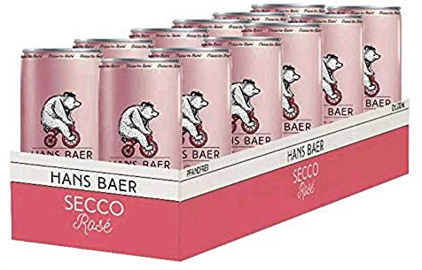 Hans Baer - Secco Rosé, Perlwein In Dosen (12 X 0.20 L)