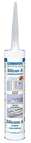 Weicon Silicone a - 310Ml Grigio - Adesivo Universale Estremamente Elastico