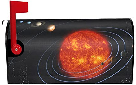 Galaxy Solar System Print Mailbox Covers Magnetic Letter Box Cover Waterproof Post Box Covers Mailbox Wraps for Home Outdoor Garden 25.5x21 in