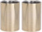 Bambelaa Set of 2 wine coolers made of stainless steel, premium design, gold-coated, champagne cooler, bottle cooler, double-walled (approx. 17 x 12 cm)